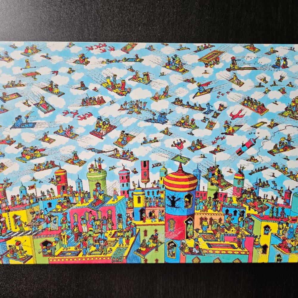 VINTAGE Deadstock Where's Waldo - The Carpet Flyers - 100+ Puzzle - Missing 1p